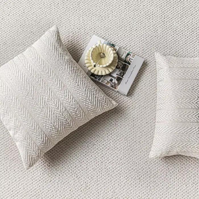 Housse de coussin tissée de luxe