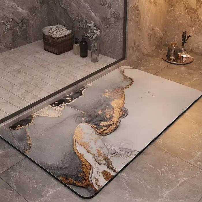 Tapis de salle de bain de luxe antidérapant