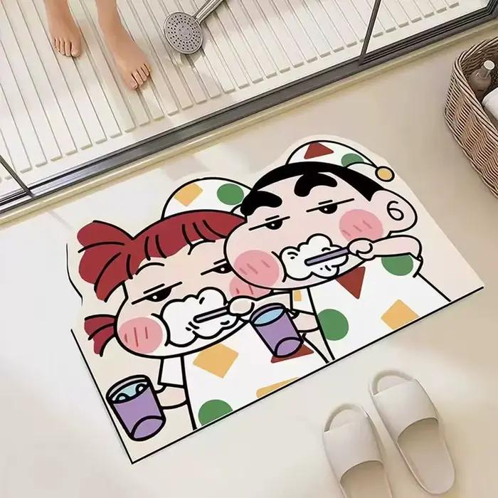 Tapis de salle de bain doux et confortable à séchage rapide
