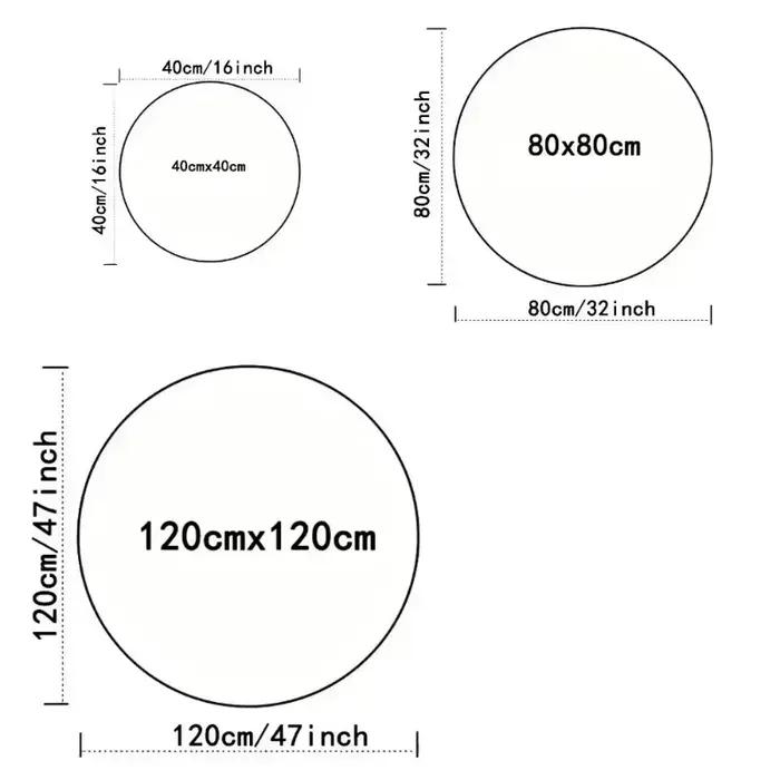 Tapis rond pour enfants