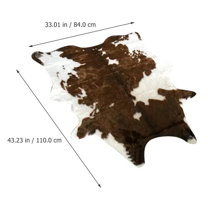 Tapis à motif de vache vivante