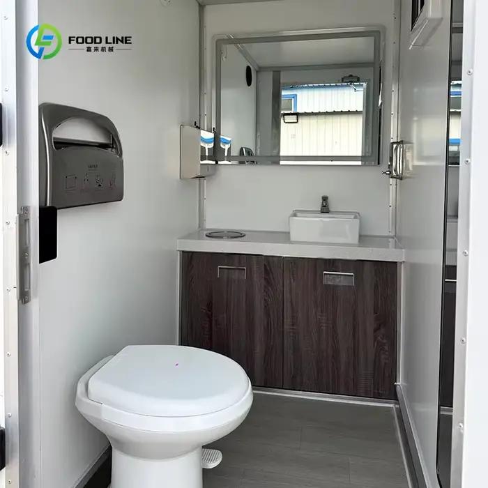 Mini toilette mobile, petite salle de bain portable pour la randonnée, le camping, les activités de plein air, légère, facile à nettoyer, personnalisable