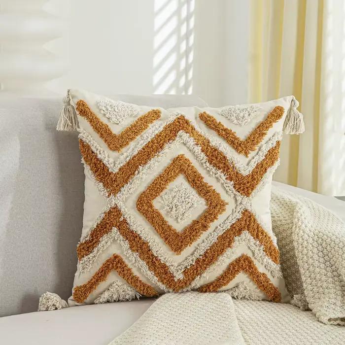 Housse de coussin bohème