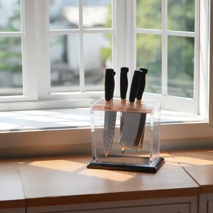 Maison de poupée Miniature, repose-couteau de cuisine, Mini ustensiles de cuisine pour maison de poupée BJD, accessoires, jouet, échelle 1/6