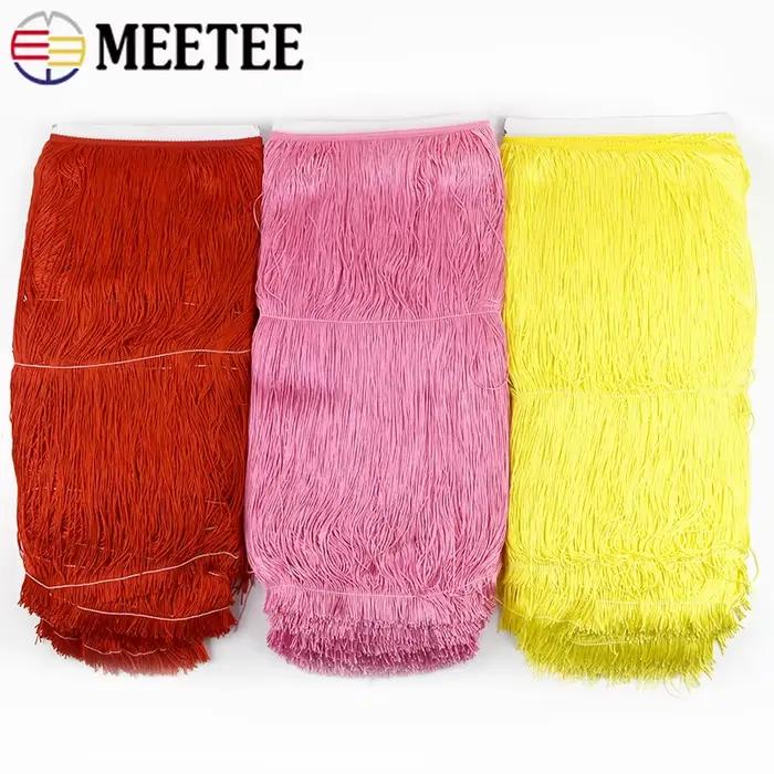 Franges en polyester de 2 m 50 cm de long pour la couture, garniture de robe latine, ruban de dentelle, garniture décorative pour rideaux, accessoires de bricolage