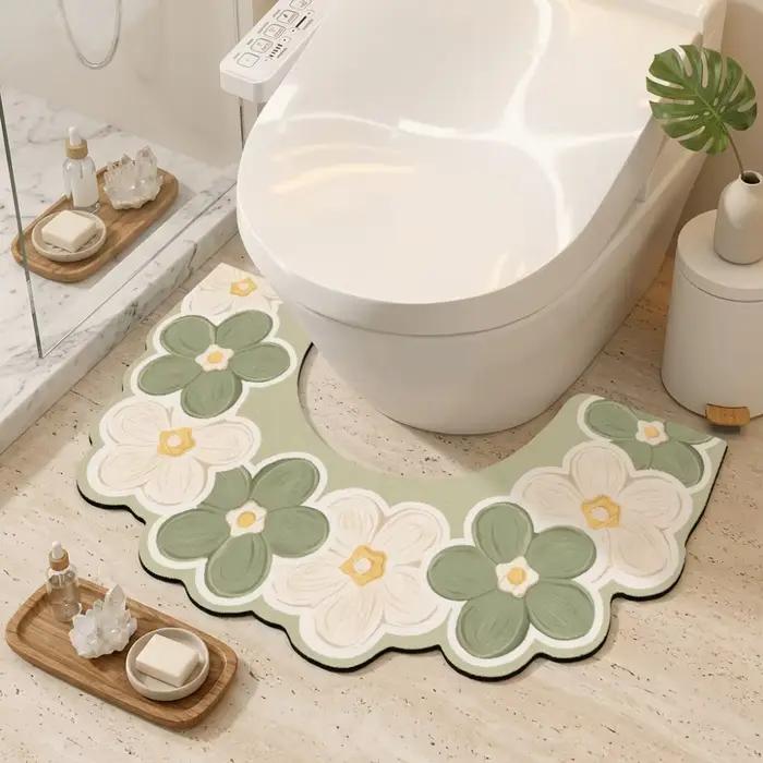 Tapis de toilette antidérapant