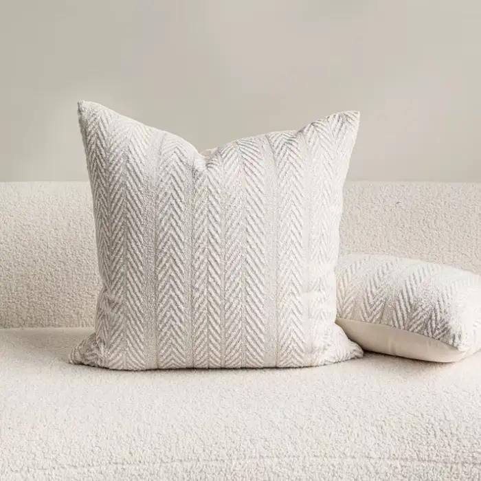 Housse de coussin tissée de luxe