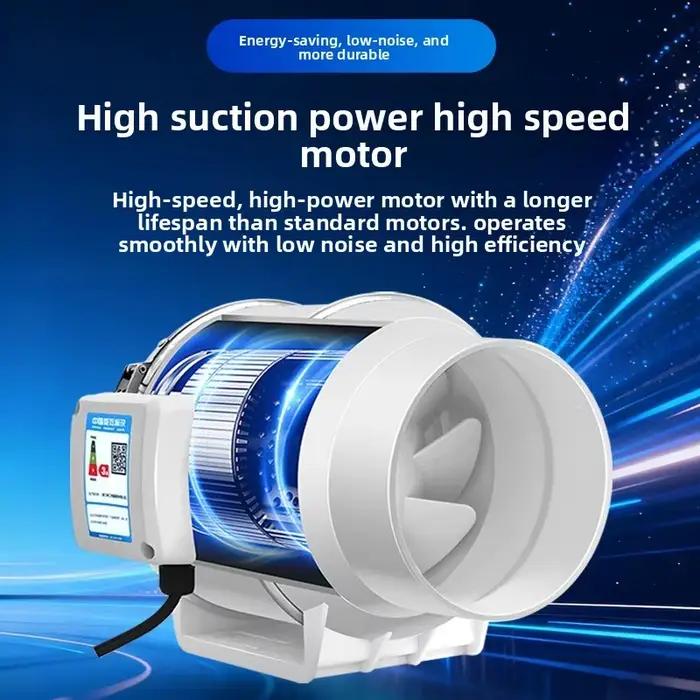 Ventilateur d'extraction silencieux pour maison, ventilateur de conduit en ligne, salle de bain, 220V, extracteur de ventilation, cuisine, toilettes, nettoyage de l'air mural
