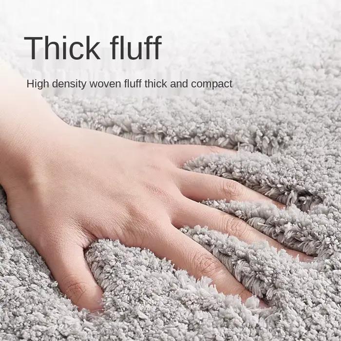 Tapis de bain en Fiber de peluche Super épais