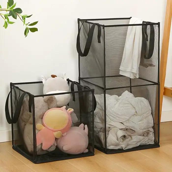 Panier à linge carré pliable