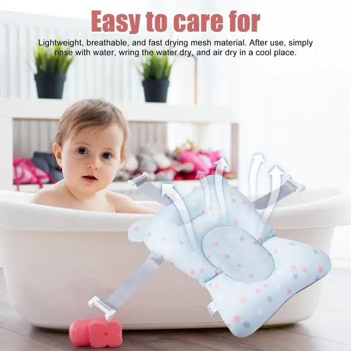 Tapis de bain antidérapant pour bébé, coussin de sécurité pour nouveau-nés, filet de douche pour bébé, oreiller de douche pour bébé, motif dessin animé