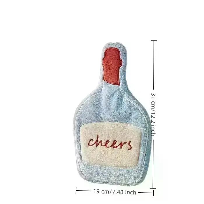 Serviette à main en bouteille de dessin animé Double couche