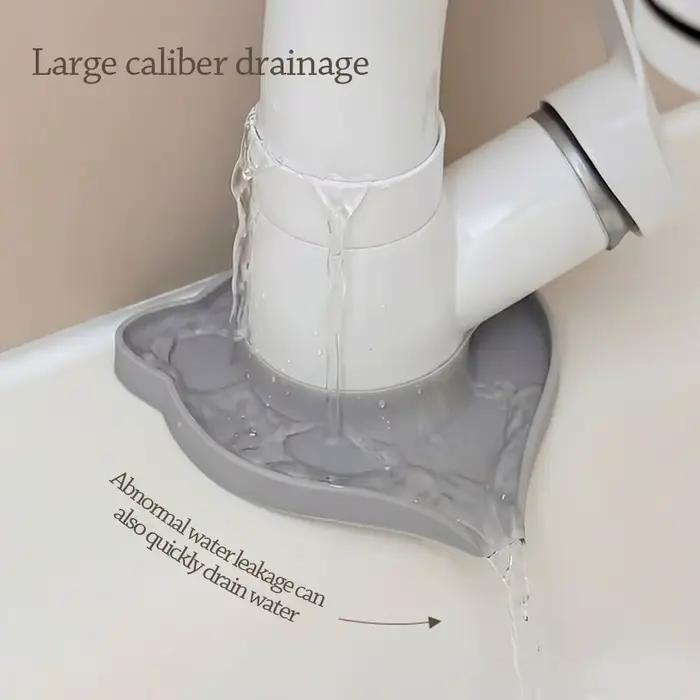 Tapis de drainage durable en silicone en forme de chat