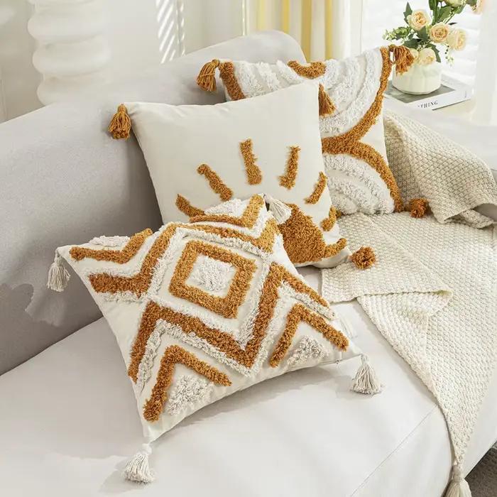 Housse de coussin bohème