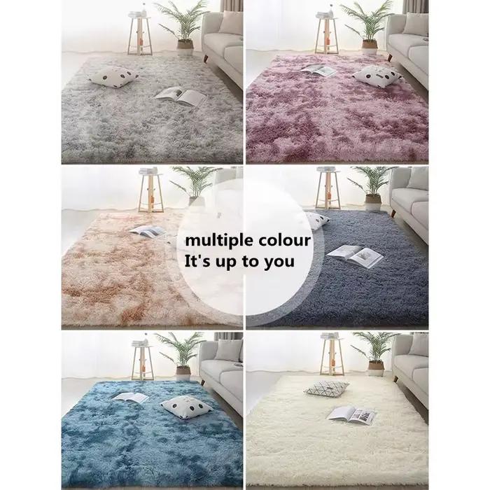 Tapis en peluche adapté au salon
