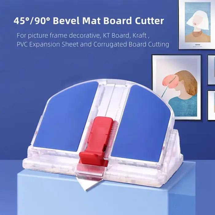 Coupe-tapis biseauté à 45 et 90 degrés, outil de coupe biseauté pour l'encadrement d'images artistiques, panneau en mousse, panneau de cartes 1 pièces