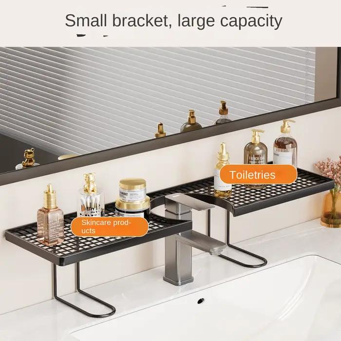 Étagère de salle de bain sans perçage