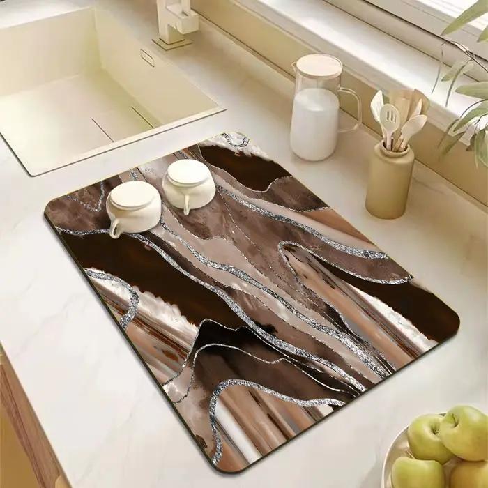 Tapis absorbant imprimé Texture marbre