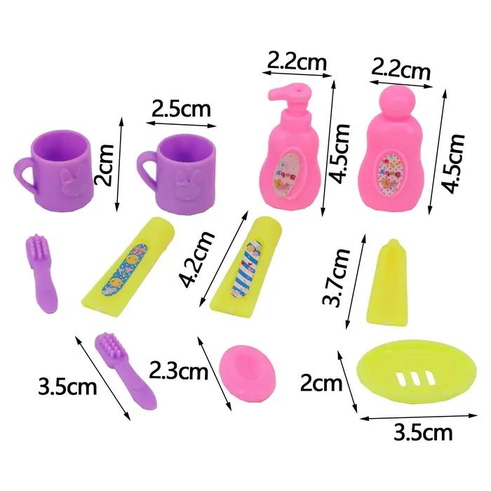 Ensemble de robe de réfrigérateur pour machine à laver, mini meubles, distributeur d'eau, accessoires de maison de courses, jouets pour filles, beurre de 30cm, BJD 1/6, 1:12