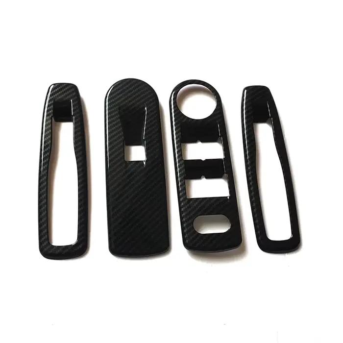 Accessoires de voiture pour Renault Captur 2013 2014 2015 2016 2017, couvercle de commutateur de fenêtre, garniture de panneau de commande, autocollants automobiles, pièces d'ornement