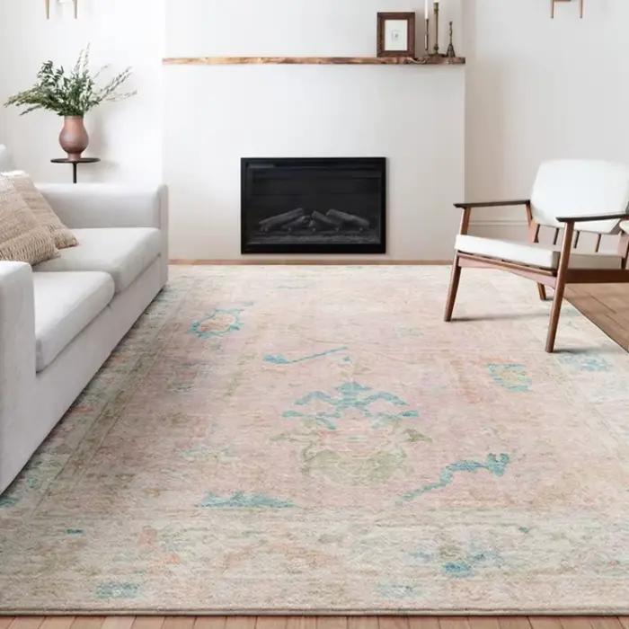 Tapis de salon rétro, décoration intérieure