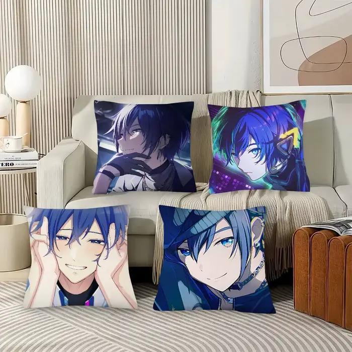 1pc Housse de coussin carrée KAITO tendance pour chambre