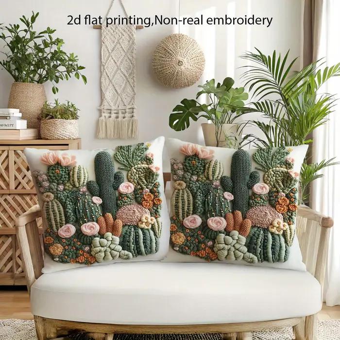 Housse de coussin Cactus Succulent