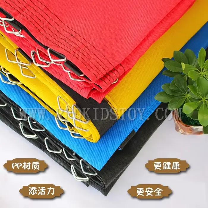Tapis de saut pour Trampoline noir solide 2x2m, pièce de rechange certifiée CE pour le Fitness et le plaisir en plein air
