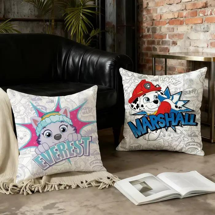 Housse de coussin à double face imprimée avec fermeture éclair