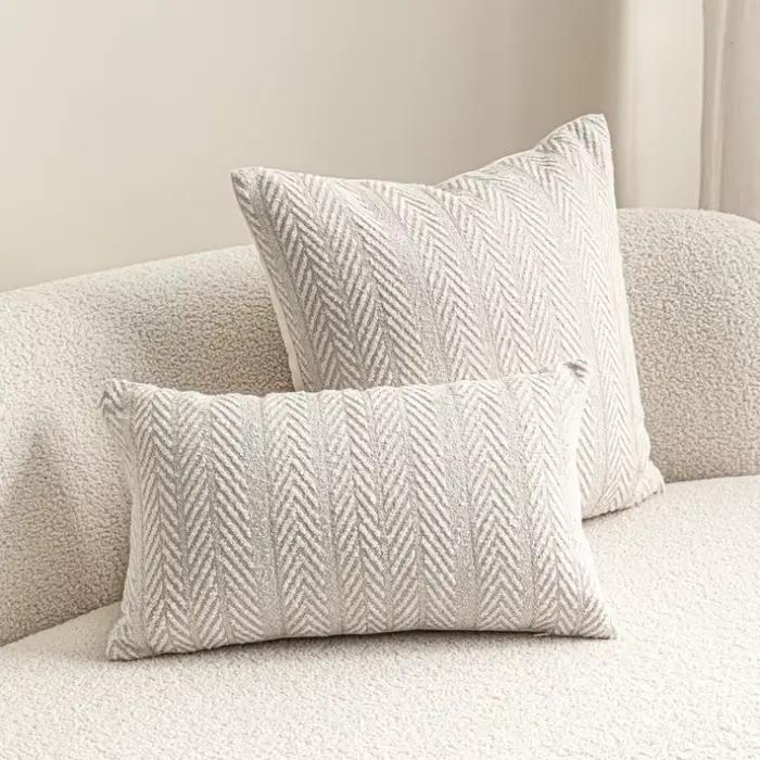 Housse de coussin tissée de luxe