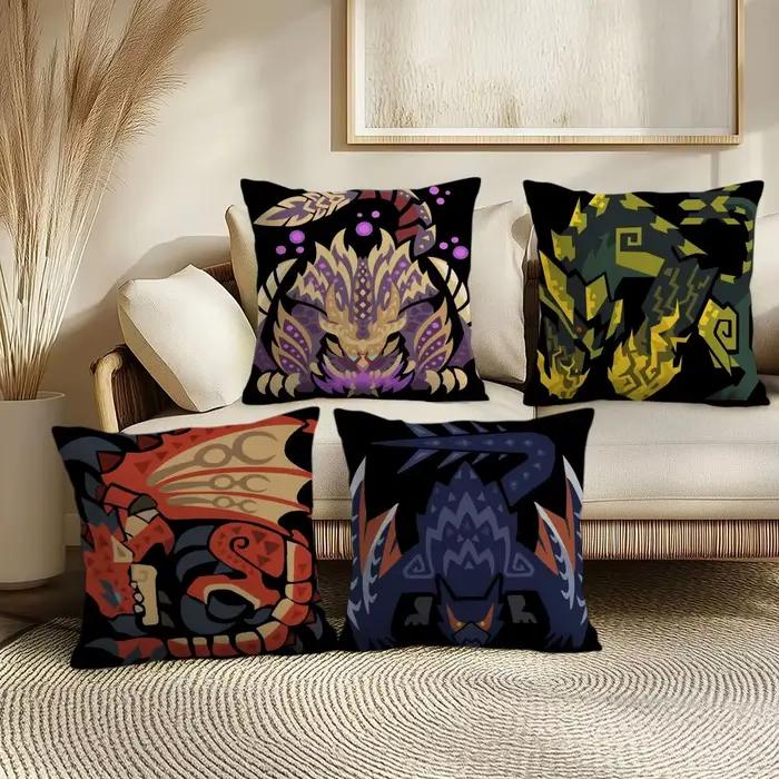 Housse de coussin Game M-monster Hunter Wilds