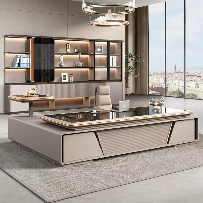 Chambre ordinateur bureau bureau pas cher ordinateur jeu tiroir conférence bureau réception gain de place Tavolo mobilier de bureau