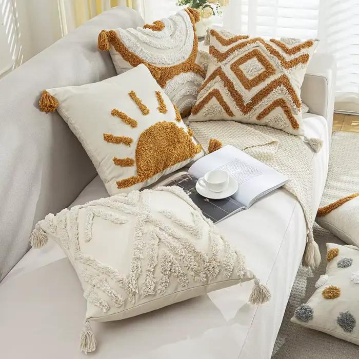 Housse de coussin bohème