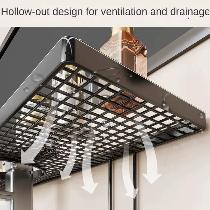 Étagère de salle de bain sans perçage