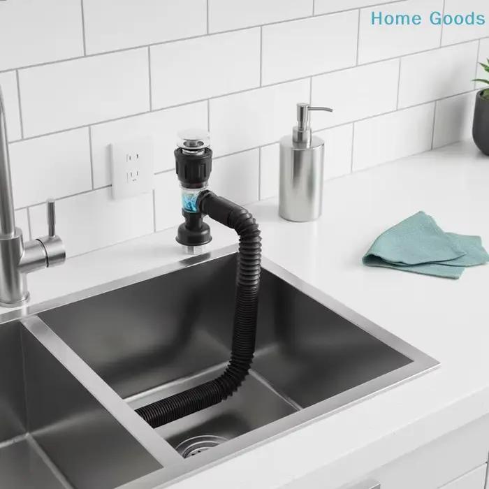 Tuyau de vidange mural universel en acier inoxydable pour lavabo, accessoires de cuisine et salle de bain, anti-odeur