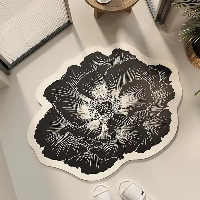 Tapis de sol de salle de bain absorbant l'eau