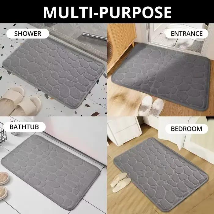 Tapis en velours gaufré en mousse à mémoire de forme