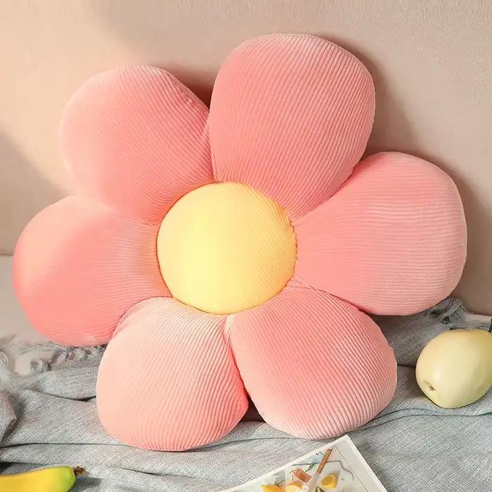6 Styles d'oreillers de tournesol, petites coussins de marguerite, pétales de fleurs, cadeaux d'anniversaire mignons, décorations pour la maison, chambre à coucher, fournitures de bureau, 40cm