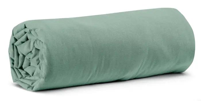 Drap housse Calita Sauge 180x200 bonnet 30 cm