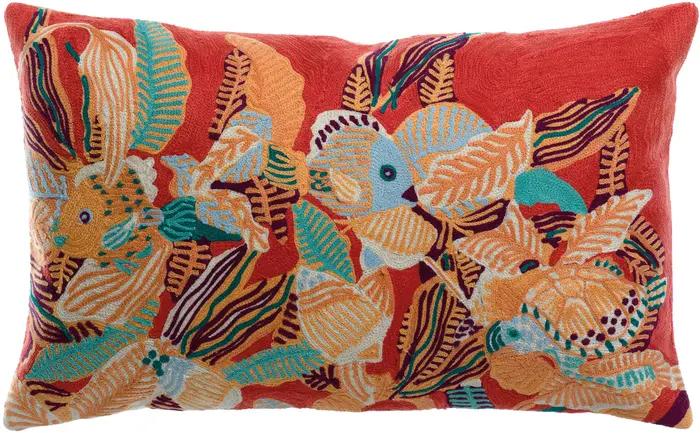 Coussin brod Dori Papaye 30 x 50