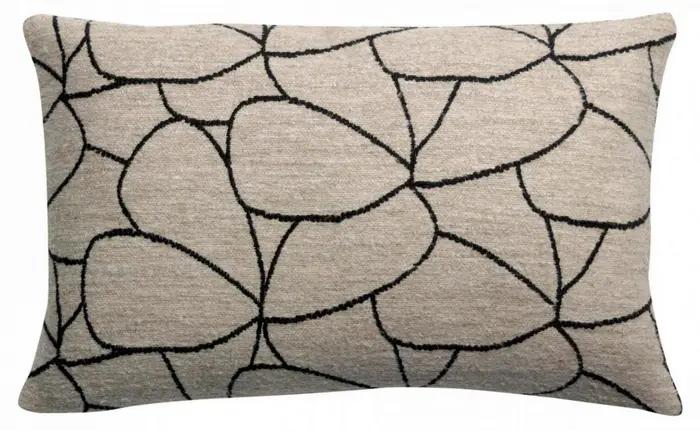 Coussin Dany Blanc/noir 40 x 65