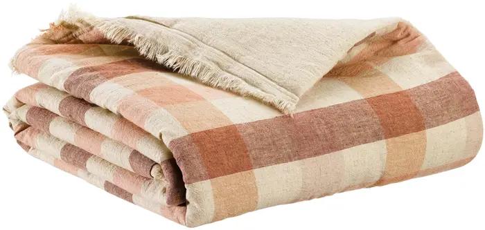 Edredon imprim Kate Terracotta 85 x 200