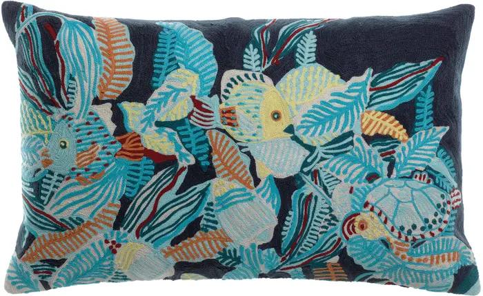 Coussin brod Dori Marine 30 x 50