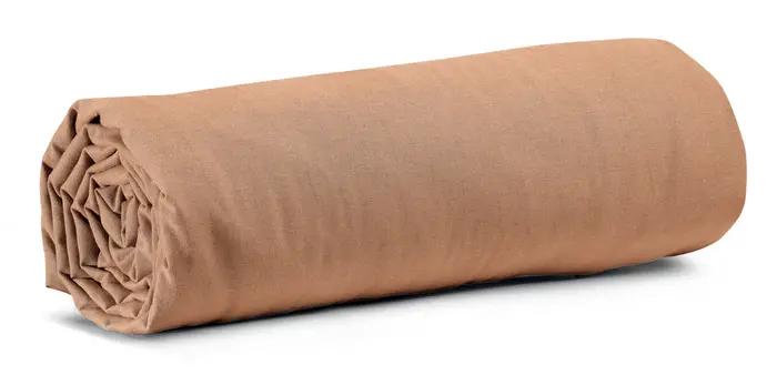 Drap housse Calita Cannelle 180x200 bonnet 30 cm