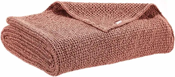 Jet de lit recycl Maia Terracotta 240 x 260