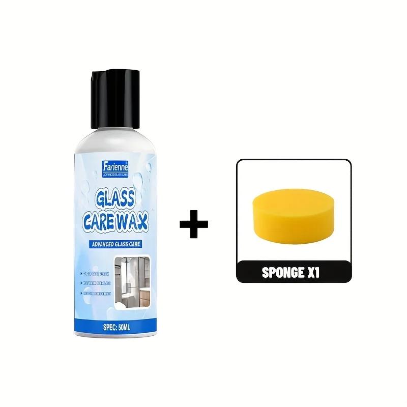 Cire de soin pour verre de salle de bain, dissolvant de taches d'eau dure pour portes de douche et a