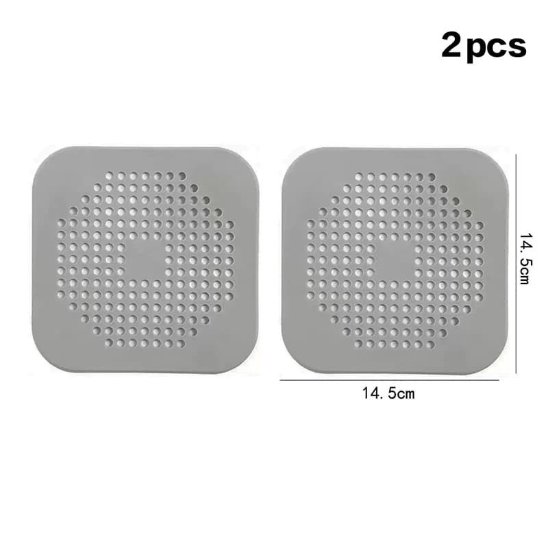 Drain carré absorbant en silicone, drains, cuisines, salles de bains et douches, pour empêcher les é