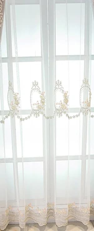Gris rose épissé dentelle fille princesse Style nouveau Style moderne Nature verticale rideau pour s