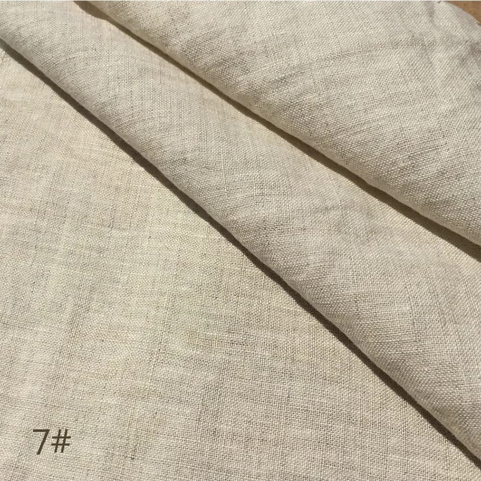 Nappe VIKAMA vert olive en lin texturé, imperméable et lavable, pour table à manger, décoration simp