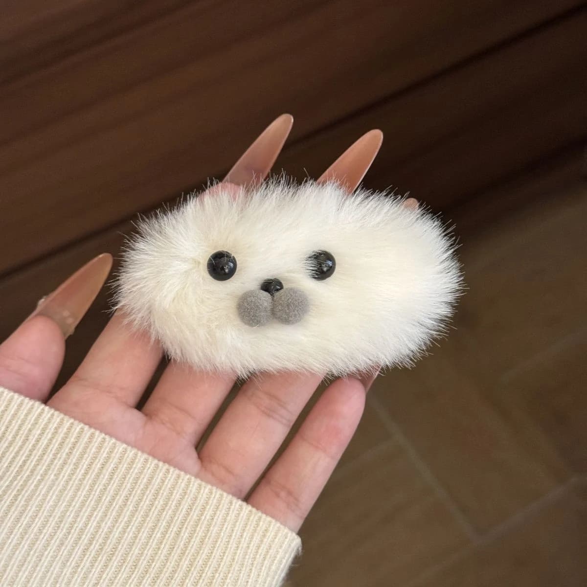 Pince à cheveux en peluche, 4 pièces, petit joint, accessoire pour cheveux, polyvalent, automne et h